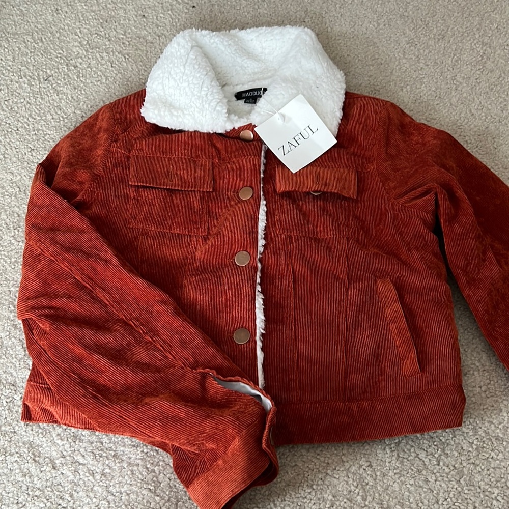 Zaful Girls Corduroy Jacket